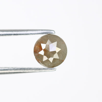 0.67 CT Round Rose Cut Natural Grey Diamond (5.30 MM) for Proposal Ring - Unique Gemstone for Custom Jewelry Designs - JayKrishna Diamond