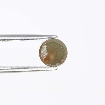 0.67 CT Round Rose Cut Natural Grey Diamond (5.30 MM) for Proposal Ring - Unique Gemstone for Custom Jewelry Designs - JayKrishna Diamond