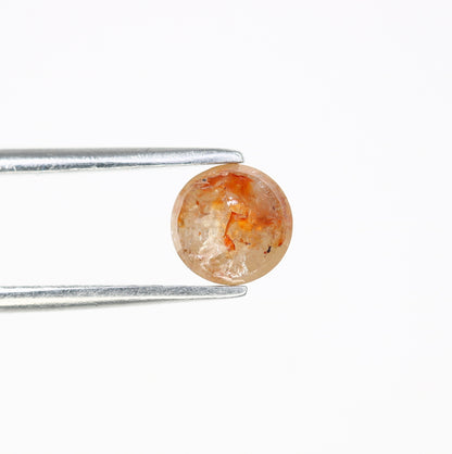 0.67 CT 5.50 x 2.60 MM Round Rose Cut Peach Diamond for Proposal Ring - Unique Gemstone for Custom Jewelry Designs - JayKrishna Diamond