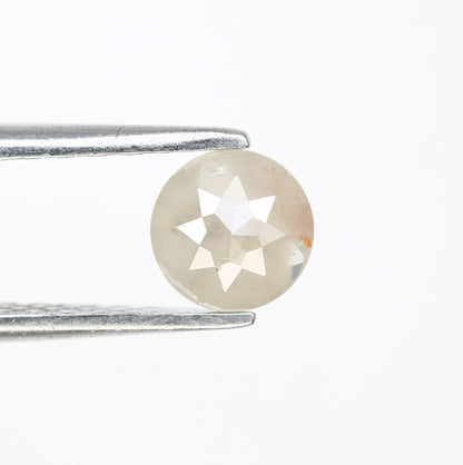 0.55 CT Round Rose Cut 5.40 MM Loose Grey Diamond For Statement Ring - JayKrishna Diamond