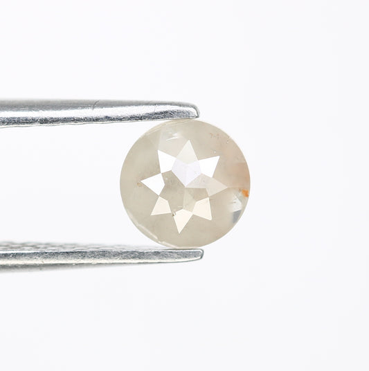 0.55 CT Round Rose Cut 5.40 MM Loose Grey Diamond For Statement Ring - JayKrishna Diamond