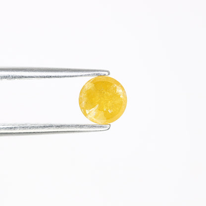 0.46 CT 4.60 MM Round Rose Cut Antique Yellow Loose Diamond | Natural Diamond for Designer Ring - JayKrishna Diamond