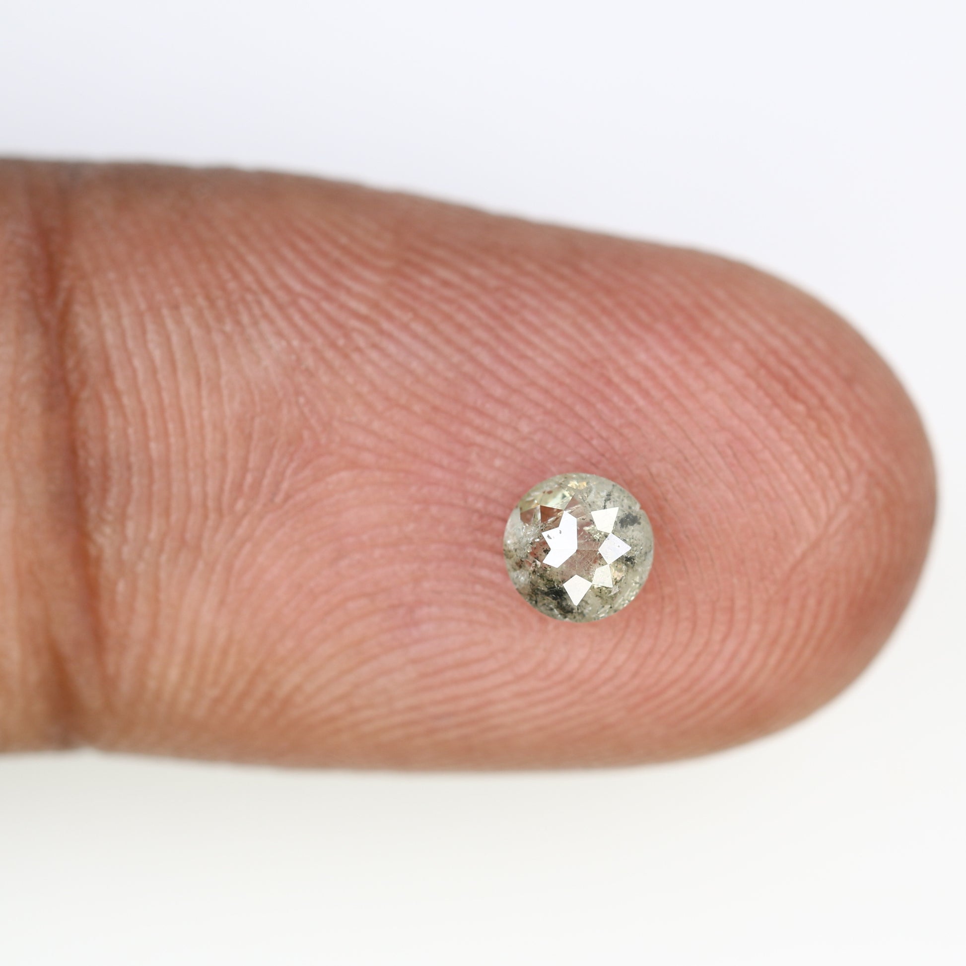 0.40 CT Grey Round Rose Cut 4.50 MM Loose Galaxy Diamond for Custom Statement Rings, Unique Engagement Jewelry & Elegant Fine Jewelry - JayKrishna Diamond