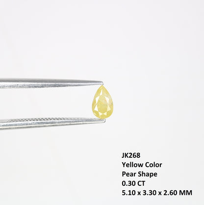 0.30 CT Grey 5.10 MM Pear Shaped Loose Diamond – Perfect for Proposal Rings | Elegant Grey Pear Shape Diamond - JayKrishna Diamond