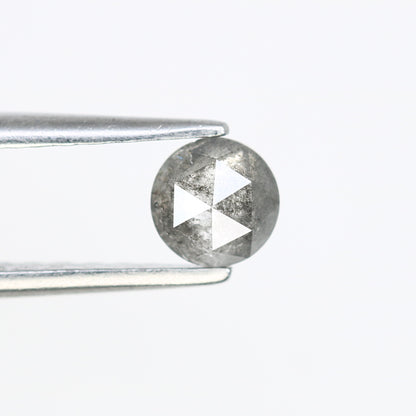 Salt And Pepper Round Rose Cut 0.46 CT 4.50 MM Diamond For Designer Ring - JayKrishna Diamond