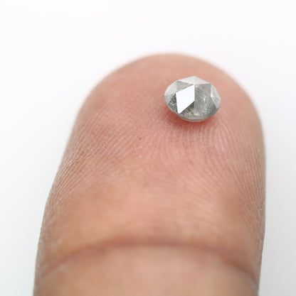 Salt And Pepper Round Rose Cut 0.46 CT 4.50 MM Diamond For Designer Ring - JayKrishna Diamond