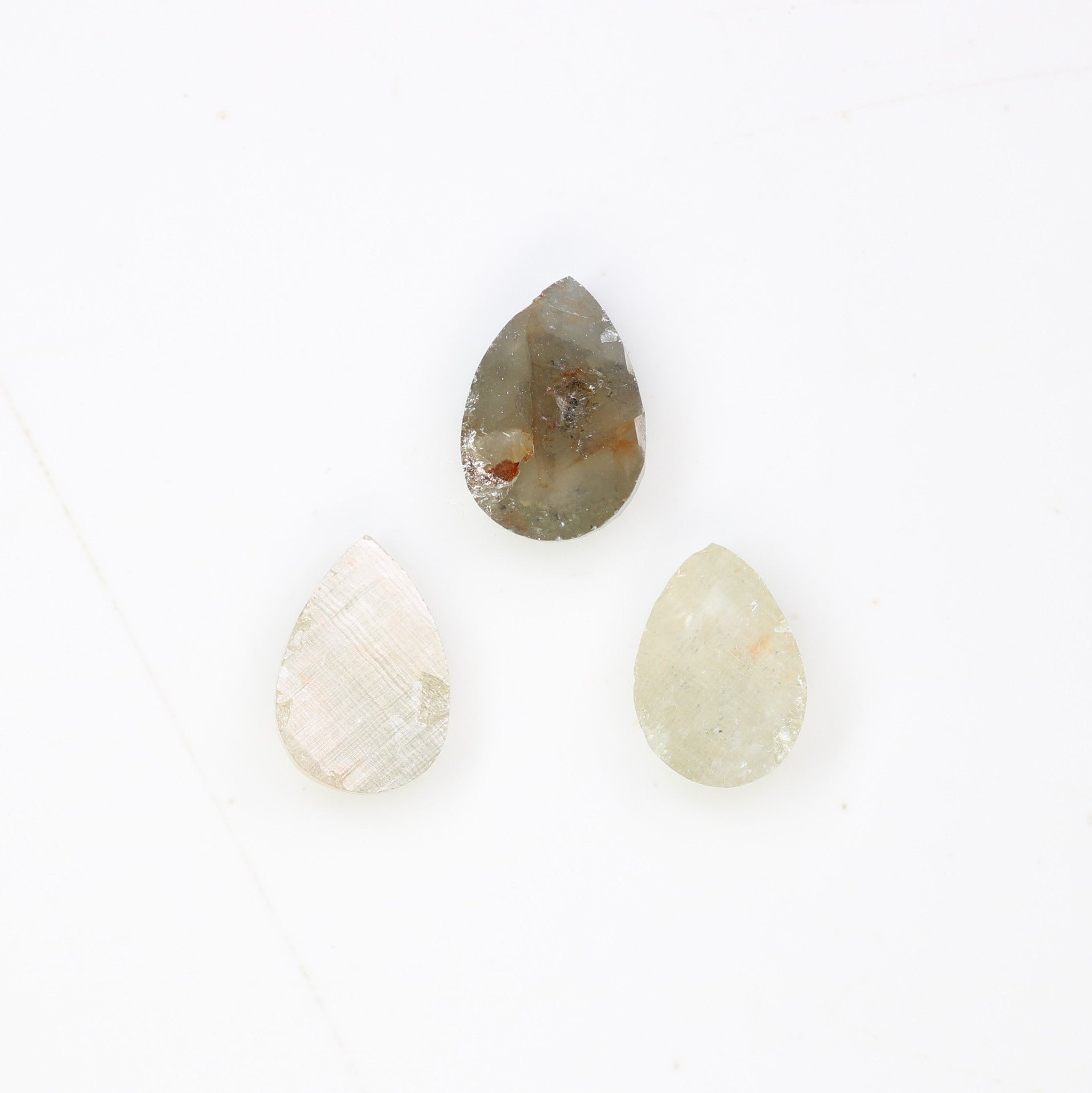 1.15 CT Natural Grey Pear Shaped 6.20 MM Loose Diamond For Statement Ring - JayKrishna Diamond