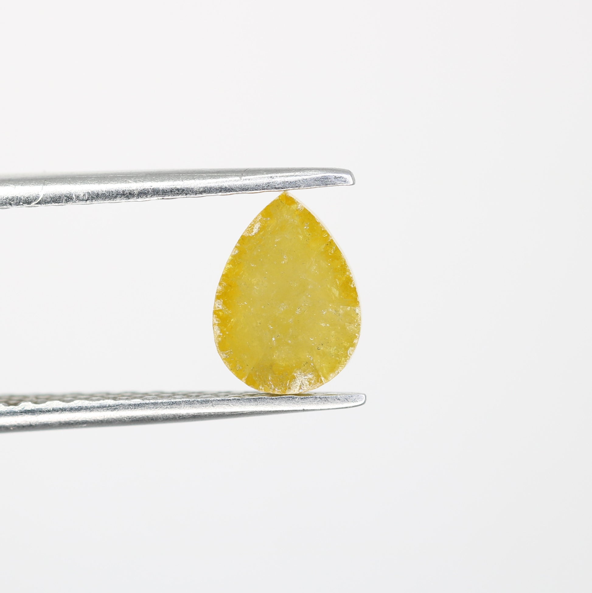 1.34 CT 7.90 MM Yellow Pear Shape Natural Diamond For Engagement Ring - JayKrishna Diamond