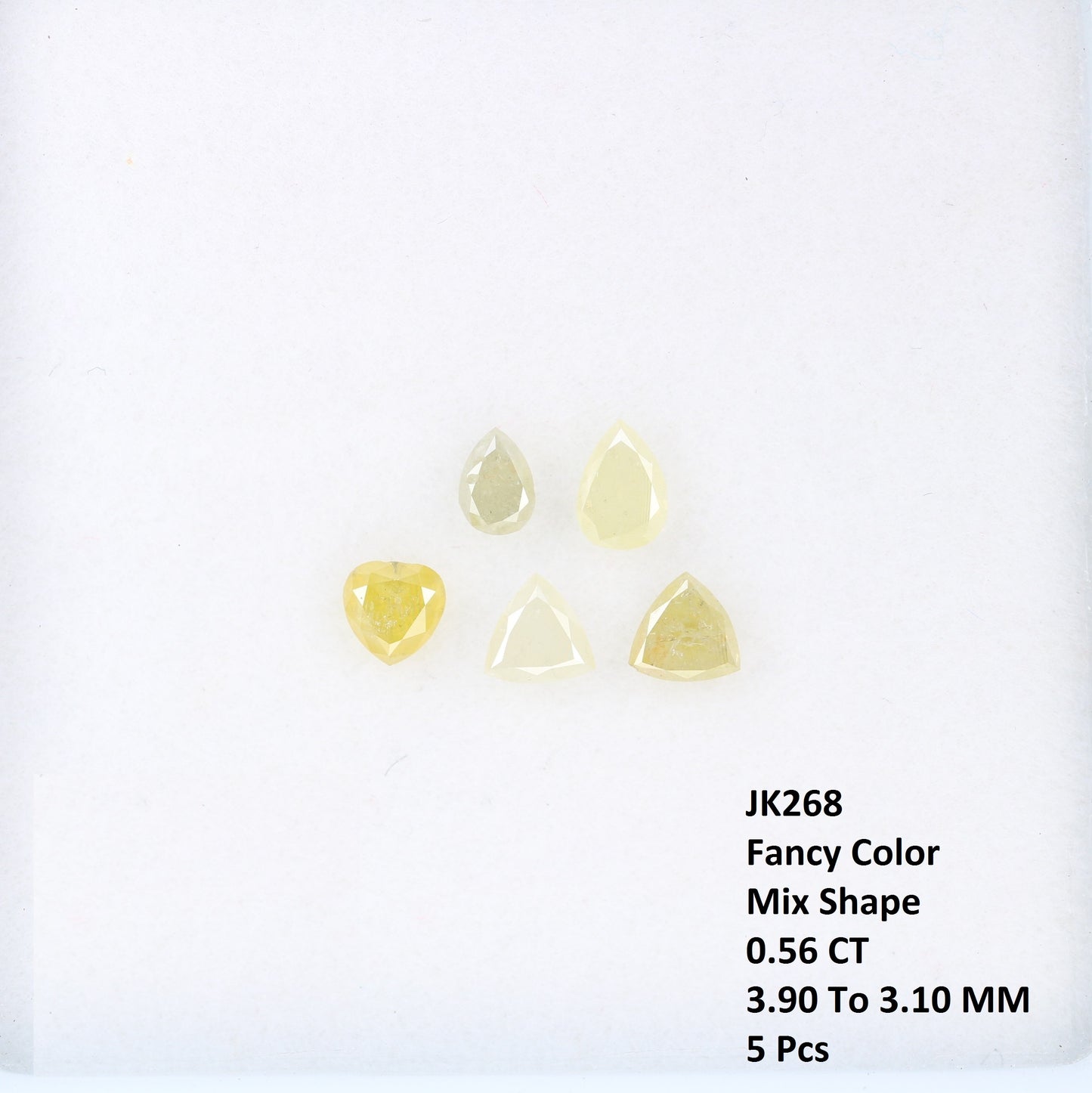 0.56 CT Mixed Shape Fancy Colored Diamonds – Vibrant Loose Stones for Custom Designer Jewelry - JayKrishna Diamond