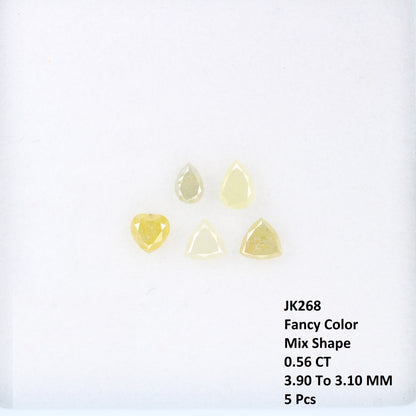 0.56 CT Mixed Shape Fancy Colored Diamonds – Vibrant Loose Stones for Custom Designer Jewelry - JayKrishna Diamond
