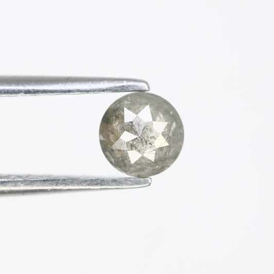 0.40 CT 4.50 x 2.20 MM Round Rose Cut Salt and Pepper Loose Diamond for Custom Proposal Rings, Unique Engagement Jewelry & Ethical Fine Jewelry - JayKrishna Diamond