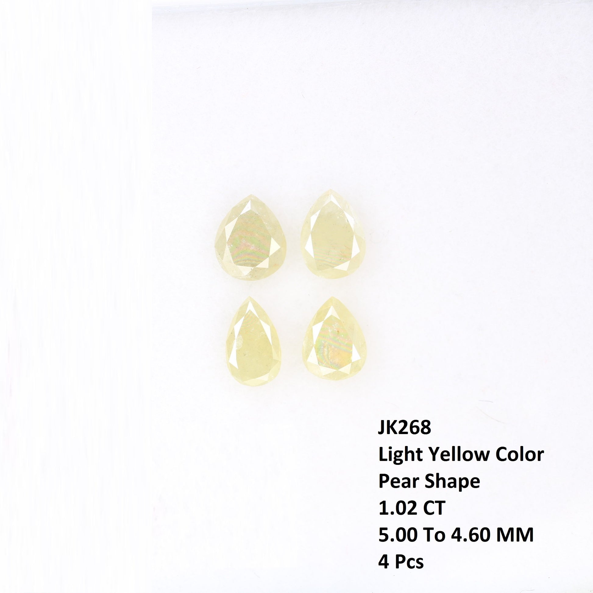 1.02 CT Fancy Light Yellow Pear Shape 5.00 MM Diamond For Statement Ring - JayKrishna Diamond