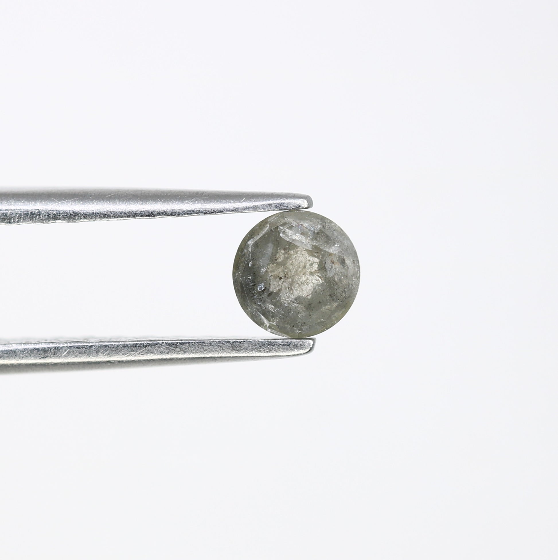 0.40 CT 4.50 x 2.20 MM Round Rose Cut Salt and Pepper Loose Diamond for Custom Proposal Rings, Unique Engagement Jewelry & Ethical Fine Jewelry - JayKrishna Diamond