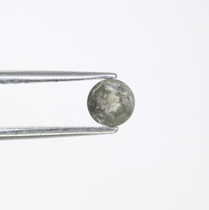 0.40 CT 4.50 x 2.20 MM Round Rose Cut Salt and Pepper Loose Diamond for Custom Proposal Rings, Unique Engagement Jewelry & Ethical Fine Jewelry - JayKrishna Diamond
