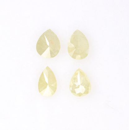 1.02 CT Fancy Light Yellow Pear Shape 5.00 MM Diamond For Statement Ring - JayKrishna Diamond