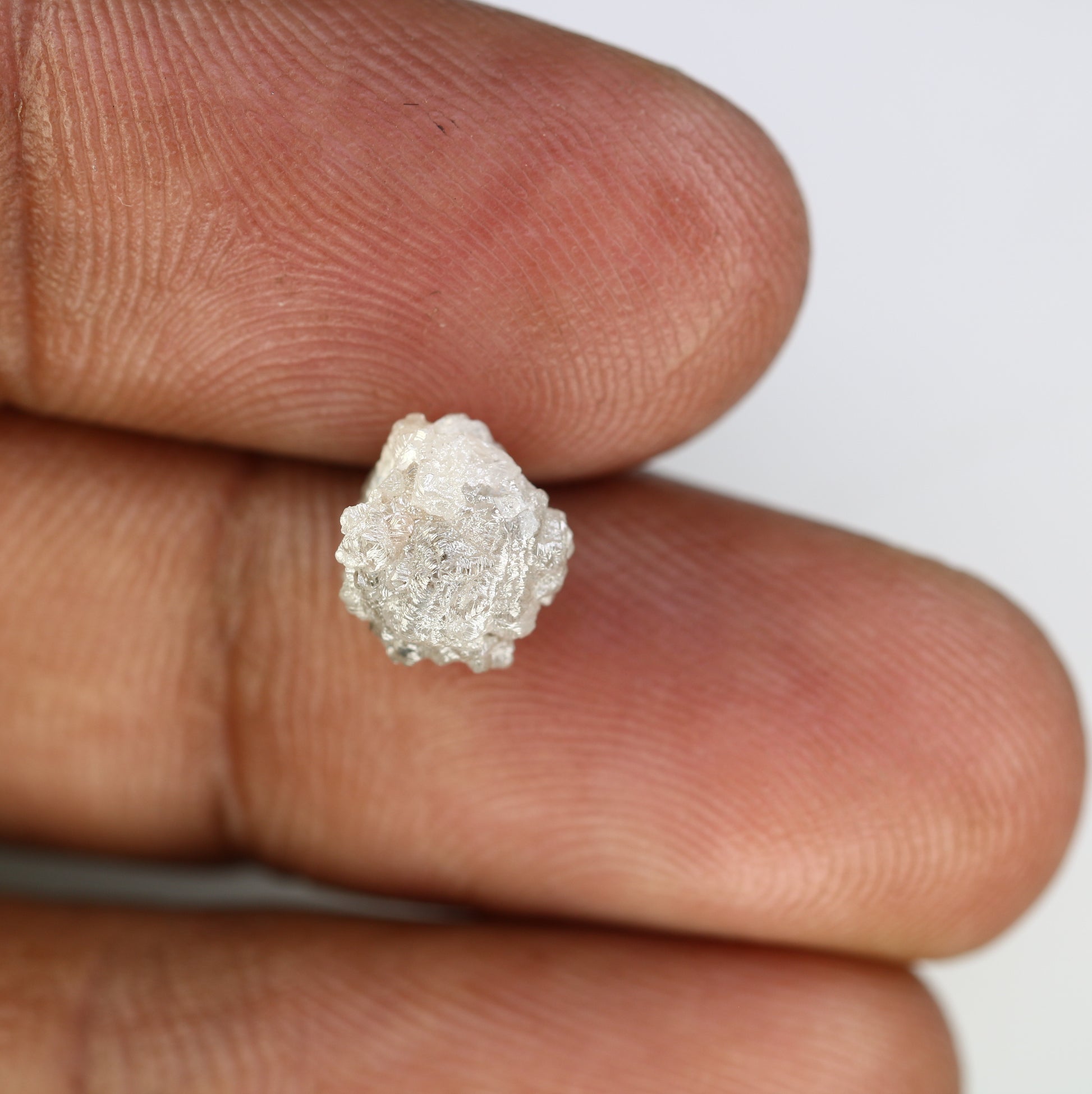 3.69 CT Raw Rough Uncut Grey Diamond For Engagement Ring - JayKrishna Diamond