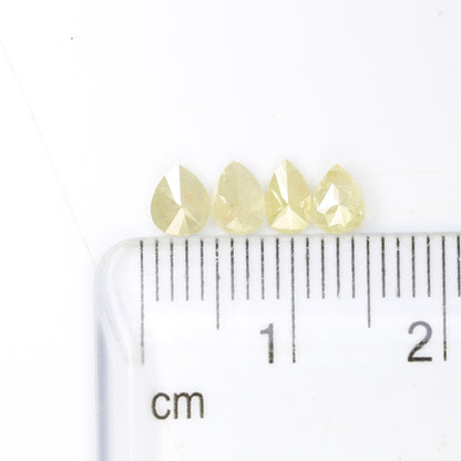 1.02 CT Fancy Light Yellow Pear Shape 5.00 MM Diamond For Statement Ring - JayKrishna Diamond