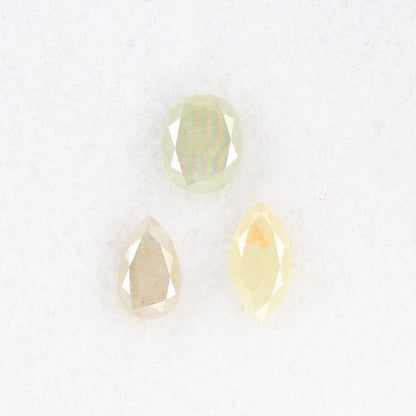 0.84 CT 5.90 MM Fancy Mix Shape Grey Diamond For Designer Jewelry - JayKrishna Diamond