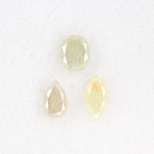 0.84 CT 5.90 MM Fancy Mix Shape Grey Diamond For Designer Jewelry - JayKrishna Diamond