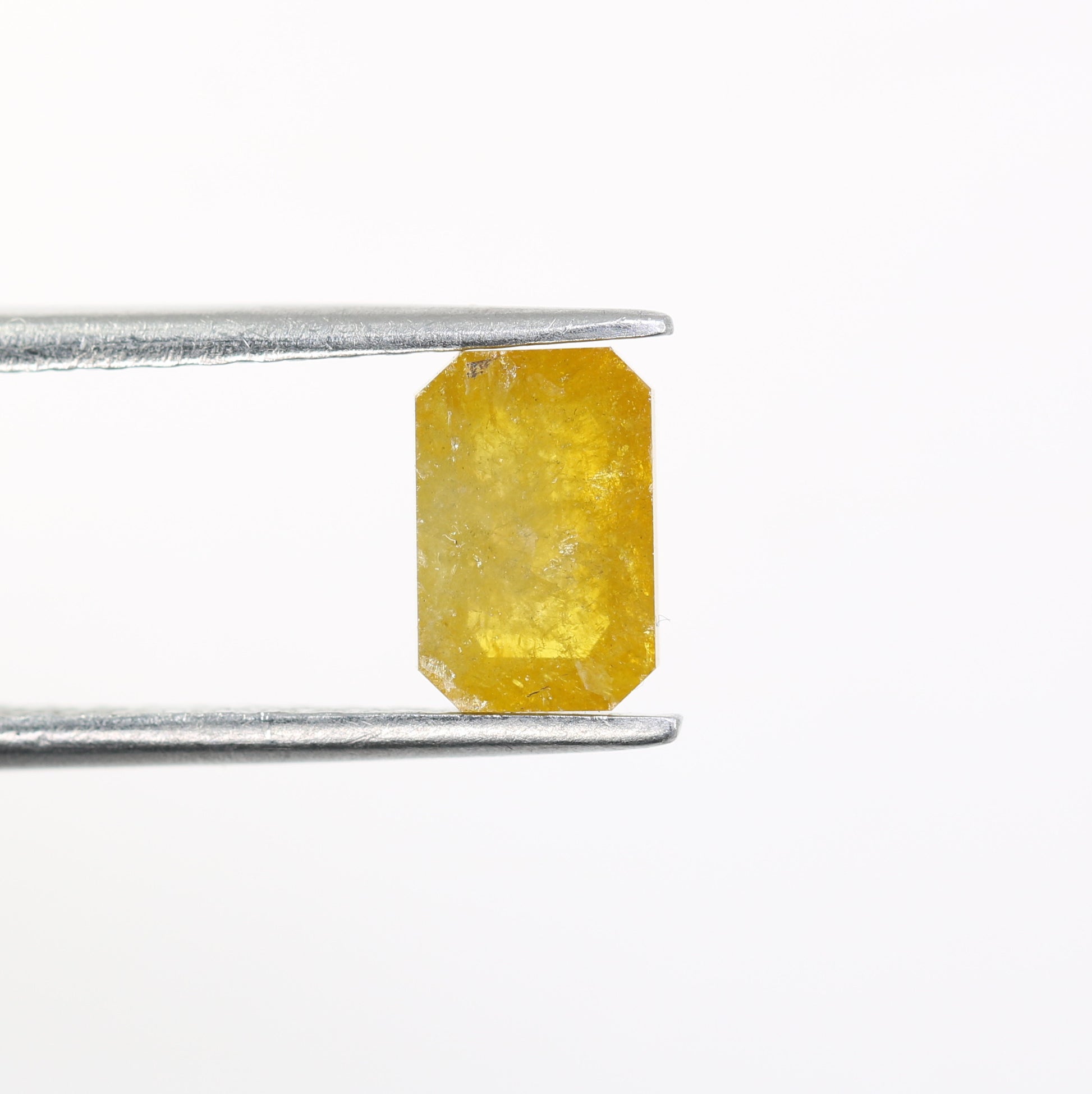 1.14 CT 7.50 MM Fancy Yellow Emerald Shape Natural Diamond For Jewelry - JayKrishna Diamond