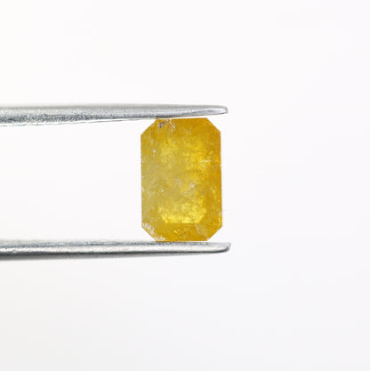1.14 CT 7.50 MM Fancy Yellow Emerald Shape Natural Diamond For Jewelry - JayKrishna Diamond