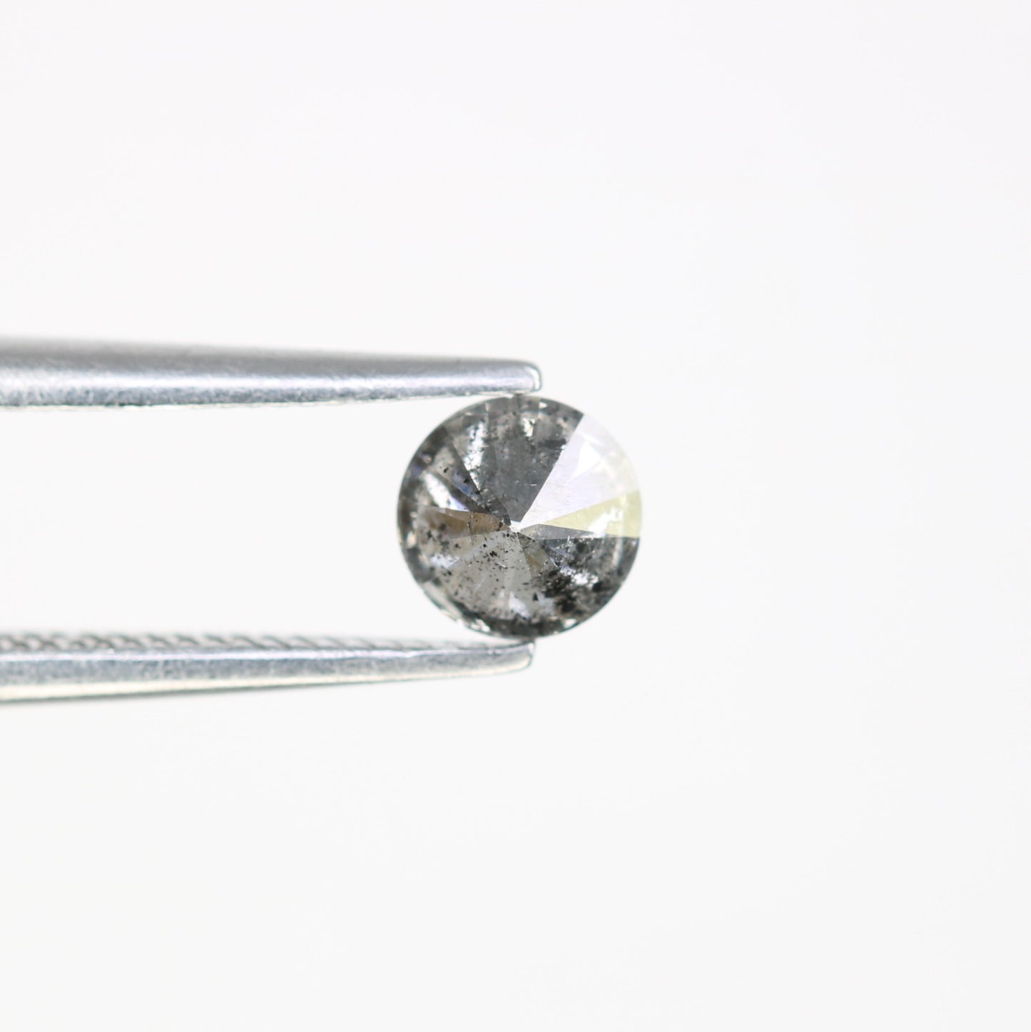 Unique 0.41 CT Salt & Pepper Round Brilliant Cut Diamond | Perfect for Wedding Rings | 4.60 x 2.90 MM - JayKrishna Diamond