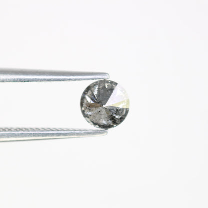 Unique 0.41 CT Salt & Pepper Round Brilliant Cut Diamond | Perfect for Wedding Rings | 4.60 x 2.90 MM - JayKrishna Diamond