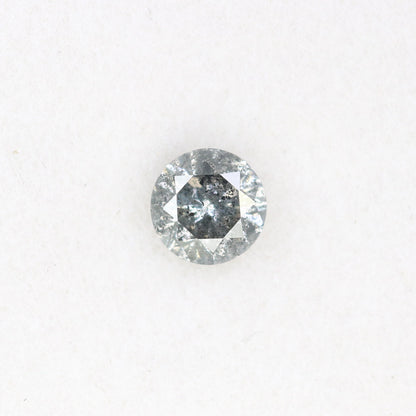 Unique 0.41 CT Salt & Pepper Round Brilliant Cut Diamond | Perfect for Wedding Rings | 4.60 x 2.90 MM - JayKrishna Diamond