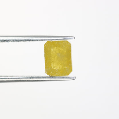 1.12 CT 6.70 MM Emerald Shape Yellow Natural Diamond For Wedding Ring - JayKrishna Diamond
