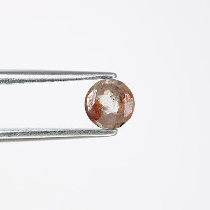 Unique 0.40 CT Peach Round Rose Cut Diamond | Perfect for Statement Rings | 4.40 MM - JayKrishna Diamond