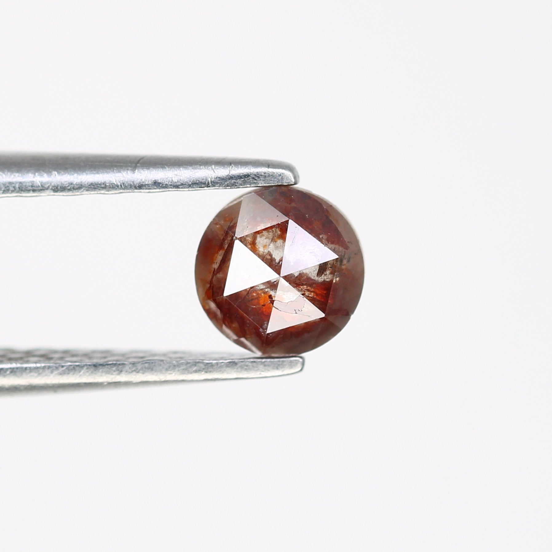 0.40 CT 4.60 x 2.10 MM Round Rose Cut Loose Red Color Diamond for Custom Proposal Rings, Unique Engagement Jewelry & Elegant Fine Jewelry - JayKrishna Diamond