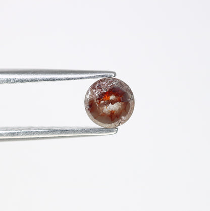 0.40 CT 4.60 x 2.10 MM Round Rose Cut Loose Red Color Diamond for Custom Proposal Rings, Unique Engagement Jewelry & Elegant Fine Jewelry - JayKrishna Diamond