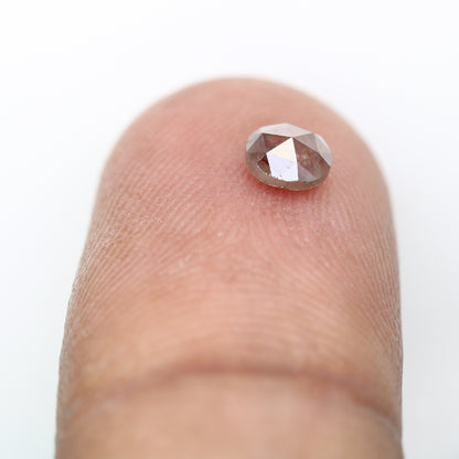 0.40 CT 4.60 x 2.10 MM Round Rose Cut Loose Red Color Diamond for Custom Proposal Rings, Unique Engagement Jewelry & Elegant Fine Jewelry - JayKrishna Diamond