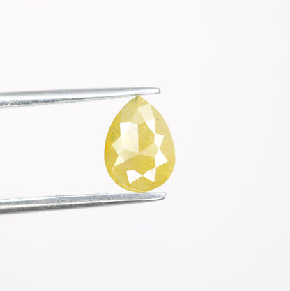 0.92 CT 7.70 MM Yellow Pear Shape Diamond For Engagement Ring - JayKrishna Diamond