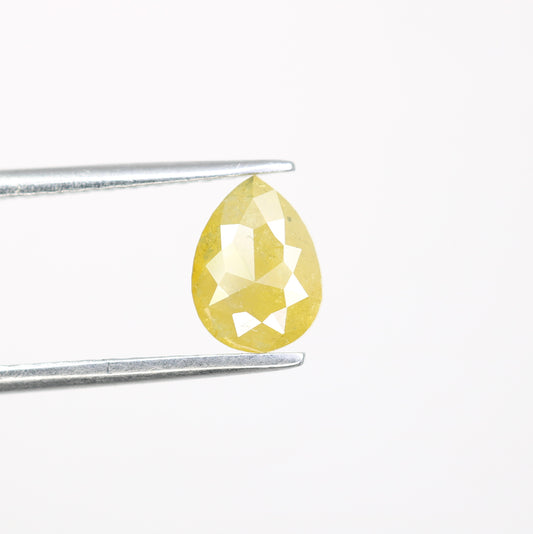 0.92 CT 7.70 MM Yellow Pear Shape Diamond For Engagement Ring - JayKrishna Diamond
