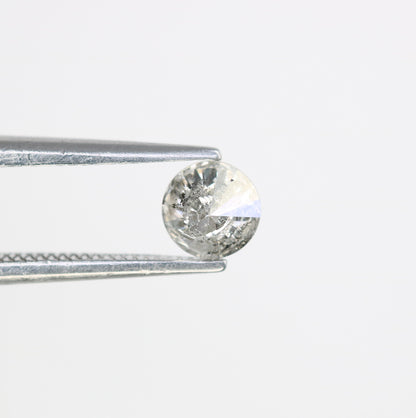 0.42 CT Salt and Pepper Round Brilliant Cut Natural Diamond for Engagement Ring and Custom Artisan Jewelry - JayKrishna Diamond