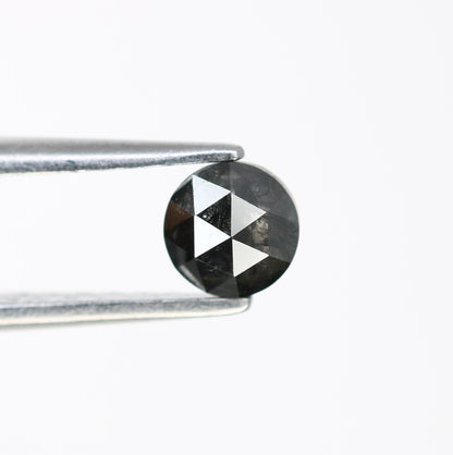 0.43 CT Loose Salt and Pepper 4.60 MM Round Rose Cut Diamond for Designer Ring and Unique Jewelry Creation - JayKrishna Diamond