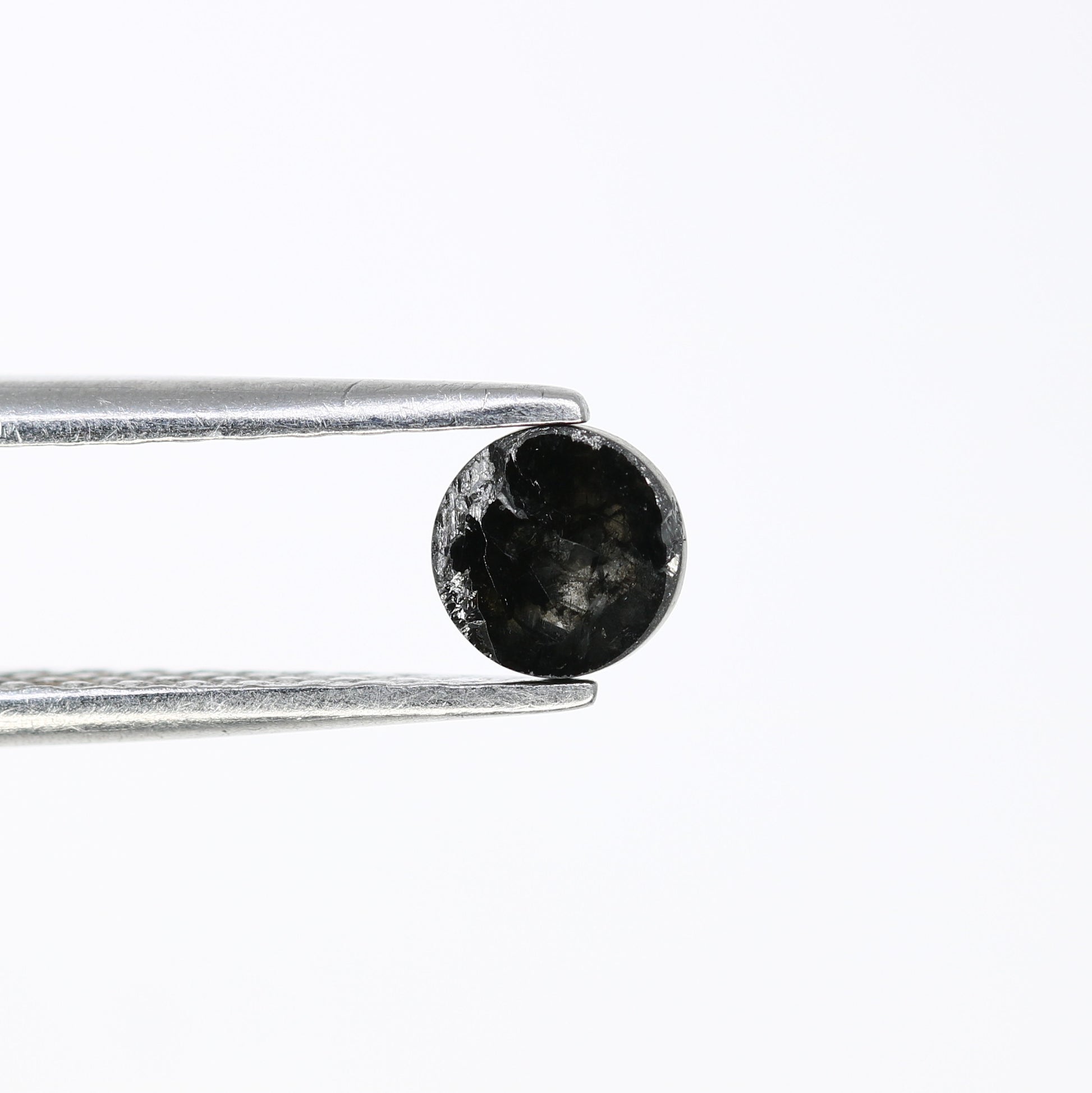 0.43 CT Loose Salt and Pepper 4.60 MM Round Rose Cut Diamond for Designer Ring and Unique Jewelry Creation - JayKrishna Diamond