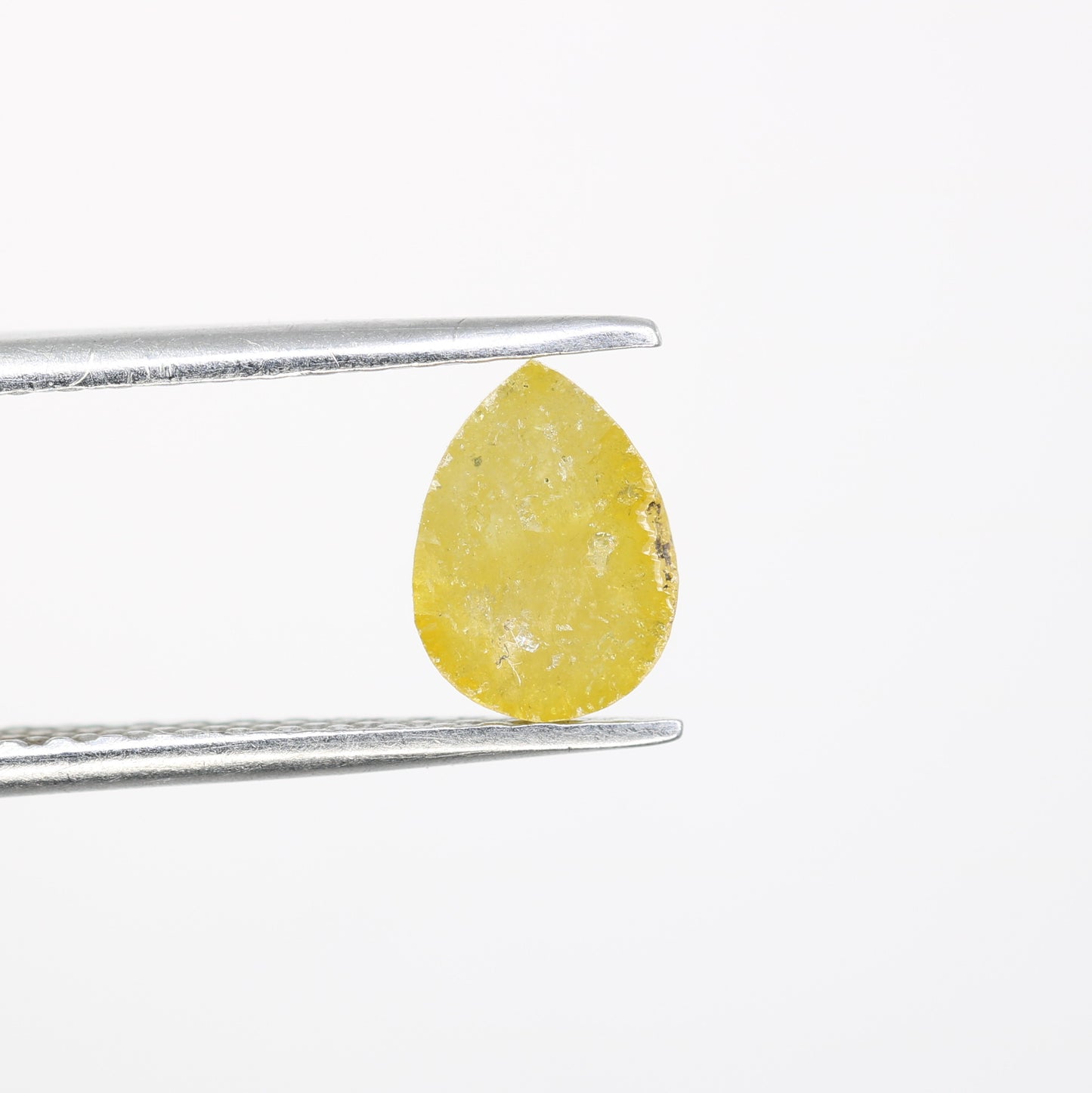 0.92 CT 7.70 MM Yellow Pear Shape Diamond For Engagement Ring - JayKrishna Diamond
