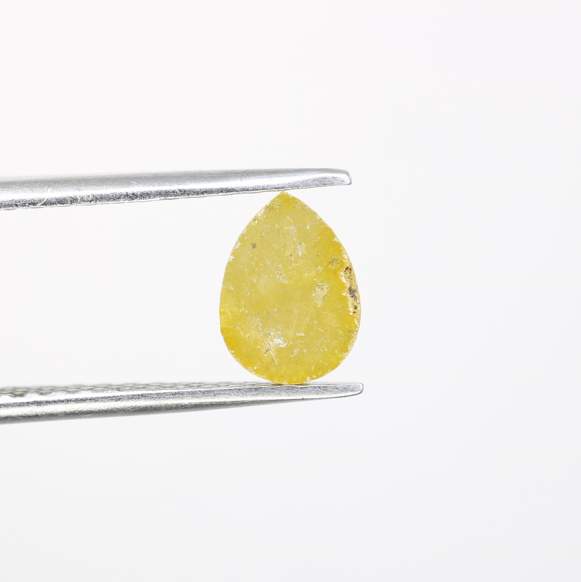 0.92 CT 7.70 MM Yellow Pear Shape Diamond For Engagement Ring - JayKrishna Diamond