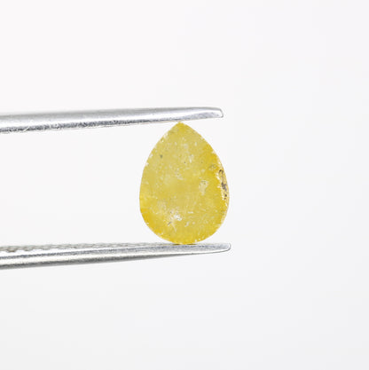 0.92 CT 7.70 MM Yellow Pear Shape Diamond For Engagement Ring - JayKrishna Diamond