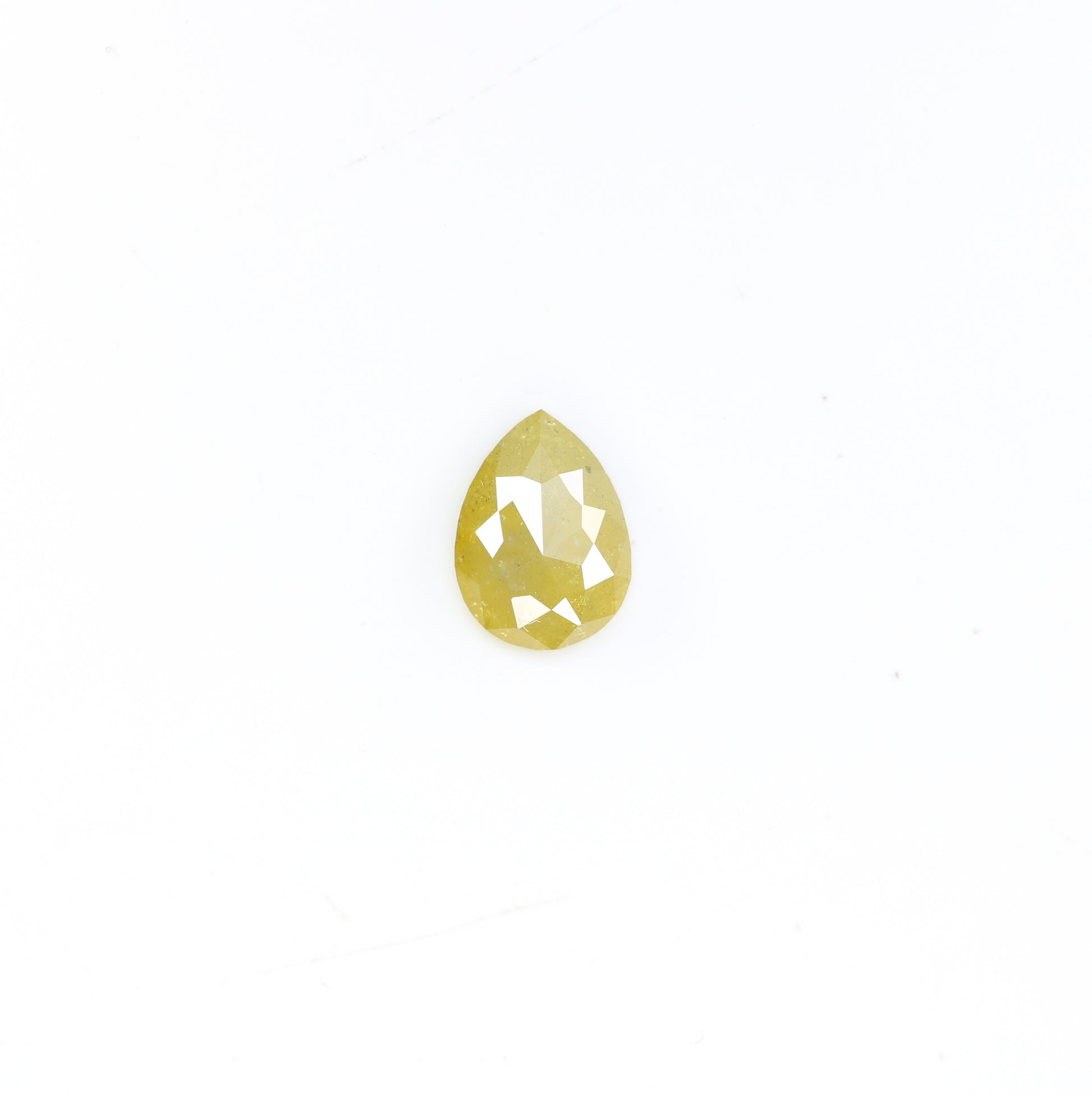 0.92 CT 7.70 MM Yellow Pear Shape Diamond For Engagement Ring - JayKrishna Diamond