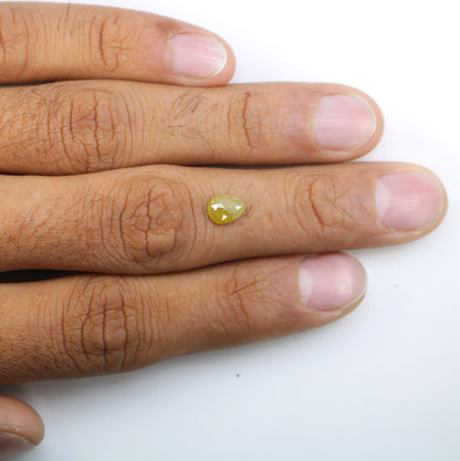 0.92 CT 7.70 MM Yellow Pear Shape Diamond For Engagement Ring - JayKrishna Diamond