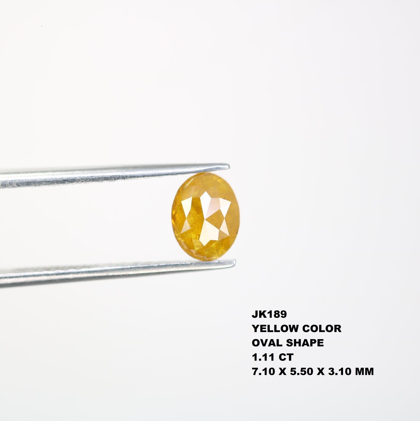 1.11 CT 7.10 MM Unique Yellow Oval Shape Diamond For Engagement Ring - JayKrishna Diamond