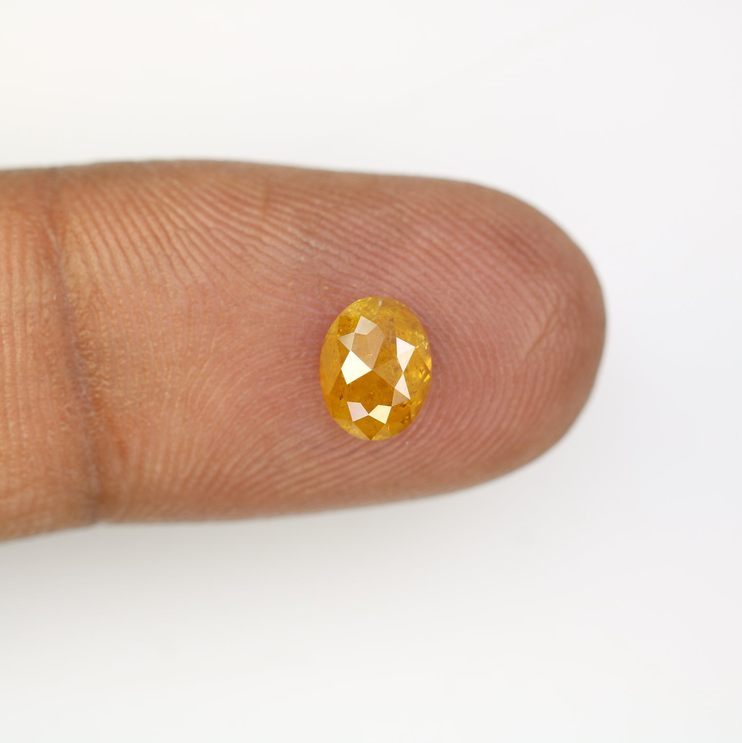 1.11 CT 7.10 MM Unique Yellow Oval Shape Diamond For Engagement Ring - JayKrishna Diamond