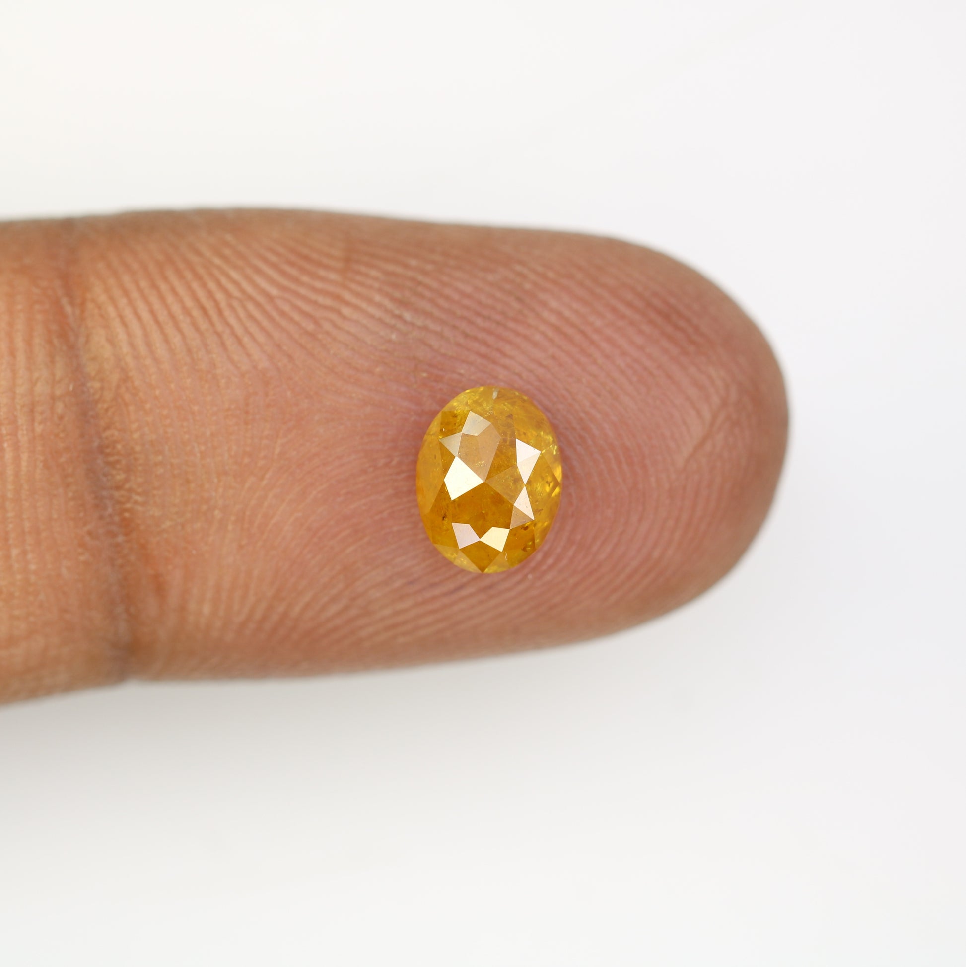 1.11 CT 7.10 MM Unique Yellow Oval Shape Diamond For Engagement Ring - JayKrishna Diamond