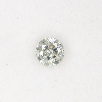 0.38 CT Round Brilliant Cut Salt and Pepper Diamond 4.70 x 2.80 MM | Loose Natural Gemstone for Custom Wedding Rings, Unique & Elegant Fine Jewelry - JayKrishna Diamond