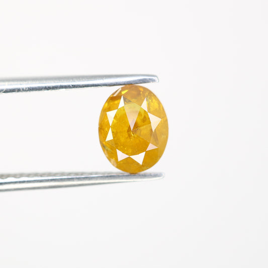 1.19 CT 7.00 MM Natural Yellow Oval Shape Diamond For Proposal Ring - JayKrishna Diamond