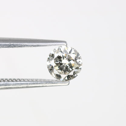 0.38 CT 4.50 x 2.80 MM Loose Salt and Pepper Round Brilliant Cut Diamond for Custom Proposal Rings, Unique Engagement Jewelry & Ethical Fine Jewelry - JayKrishna Diamond