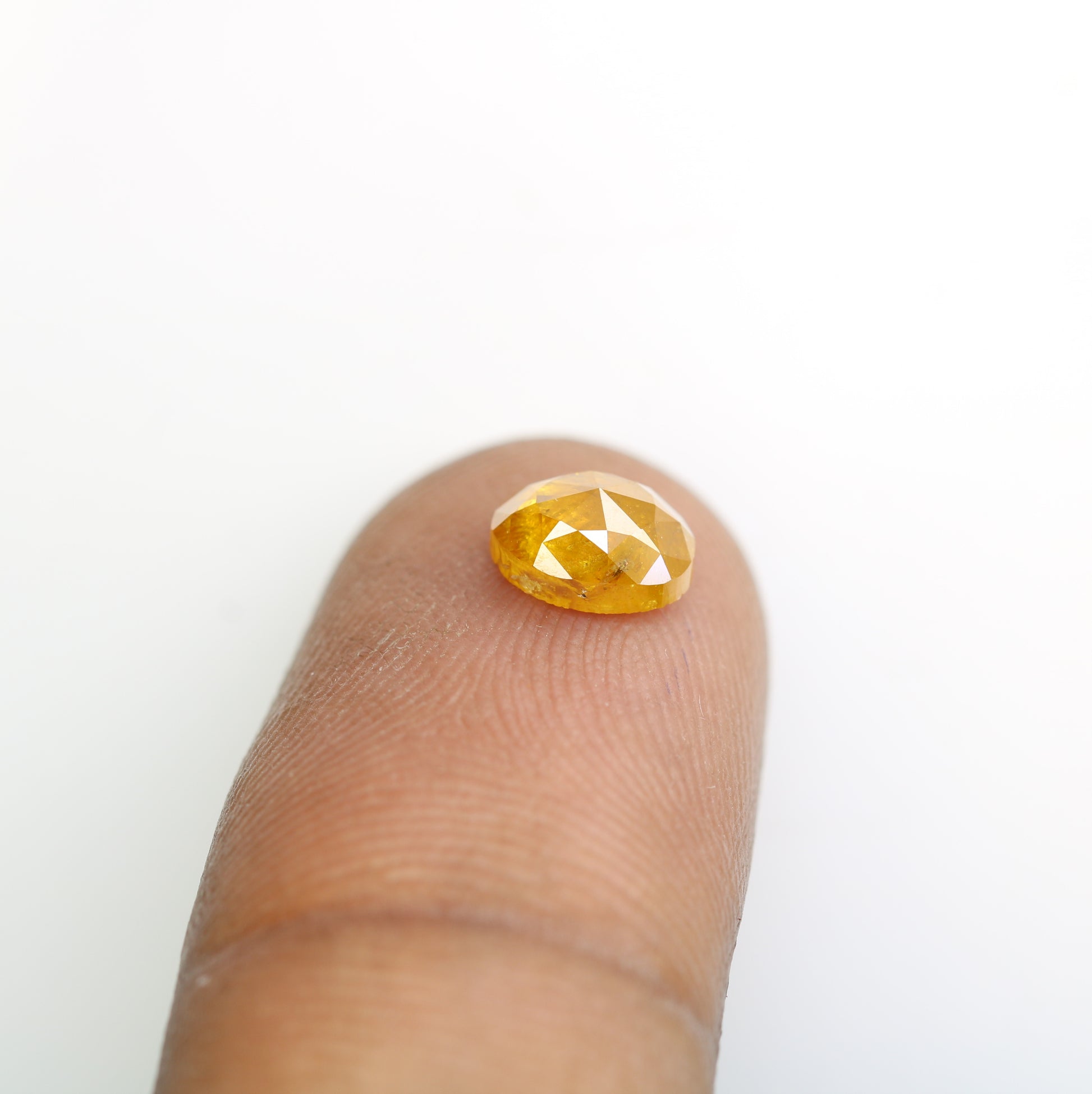 1.19 CT 7.00 MM Natural Yellow Oval Shape Diamond For Proposal Ring - JayKrishna Diamond